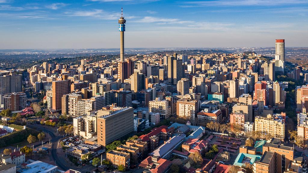 Johannesburg skyline representing Gauteng's corporate and urban economy